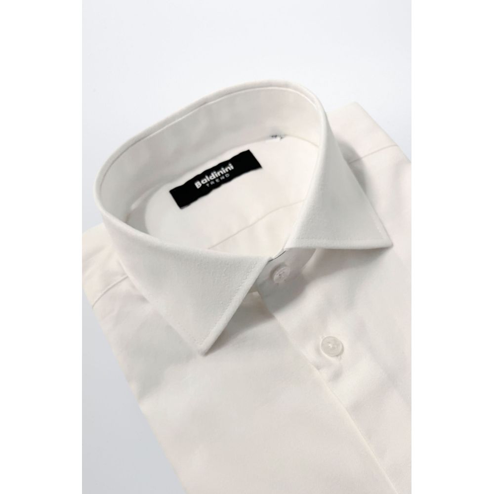 Baldinini Trend White Cotton Shirt - Image 2