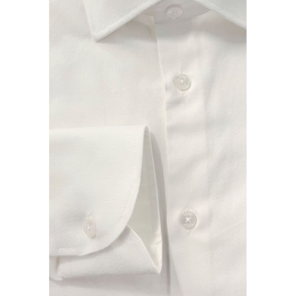 Baldinini Trend White Cotton Shirt - Image 4