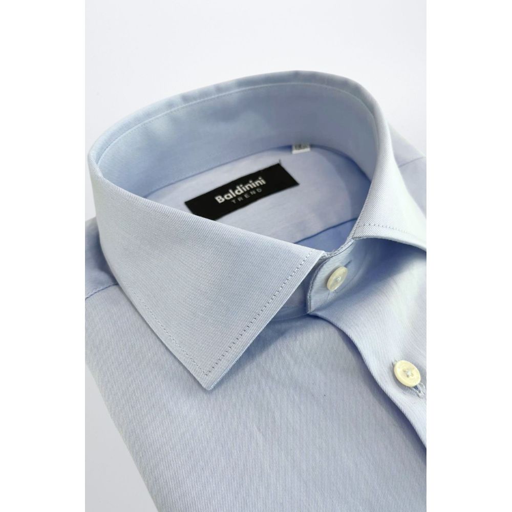 Baldinini Trend Light Blue Cotton Shirt - Image 2
