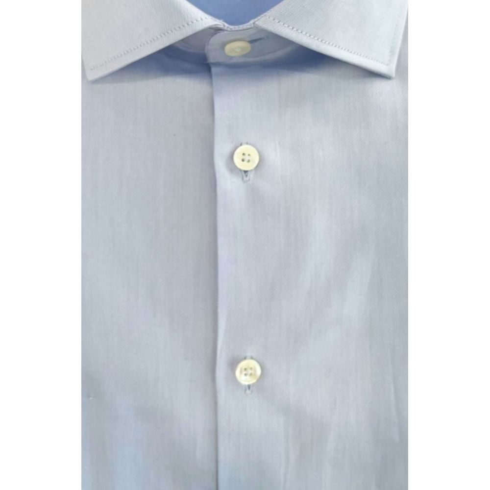 Baldinini Trend Light Blue Cotton Shirt - Image 3