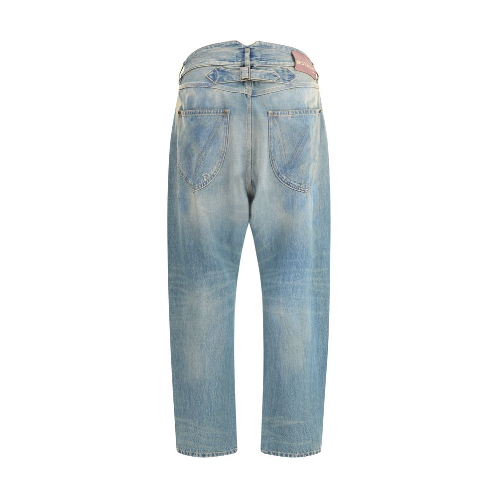 Vivienne Westwood Light Blue Cotton Relaxed Fit Jeans - Image 2
