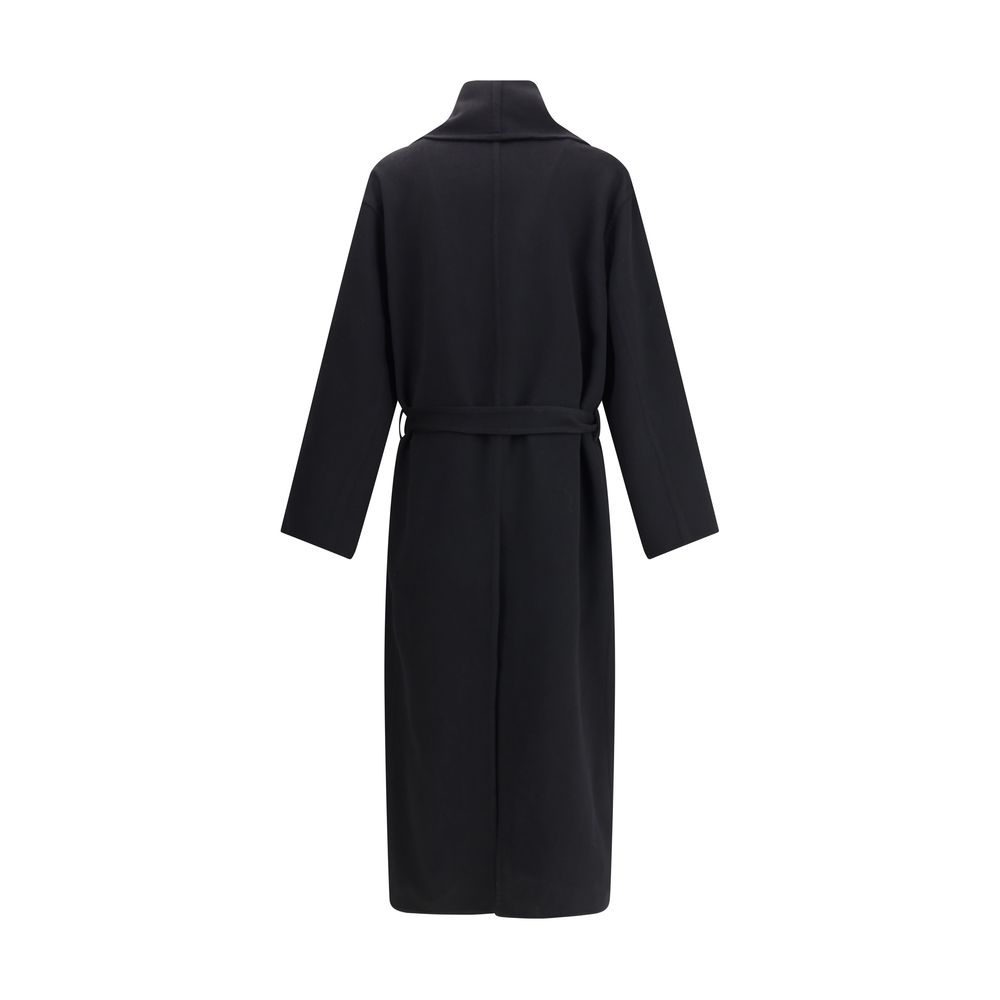 Tom Ford Black Fleece Wool Coat - Image 2