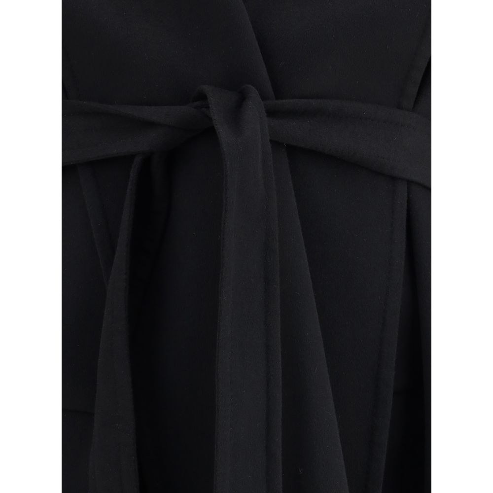 Tom Ford Black Fleece Wool Coat - Image 3