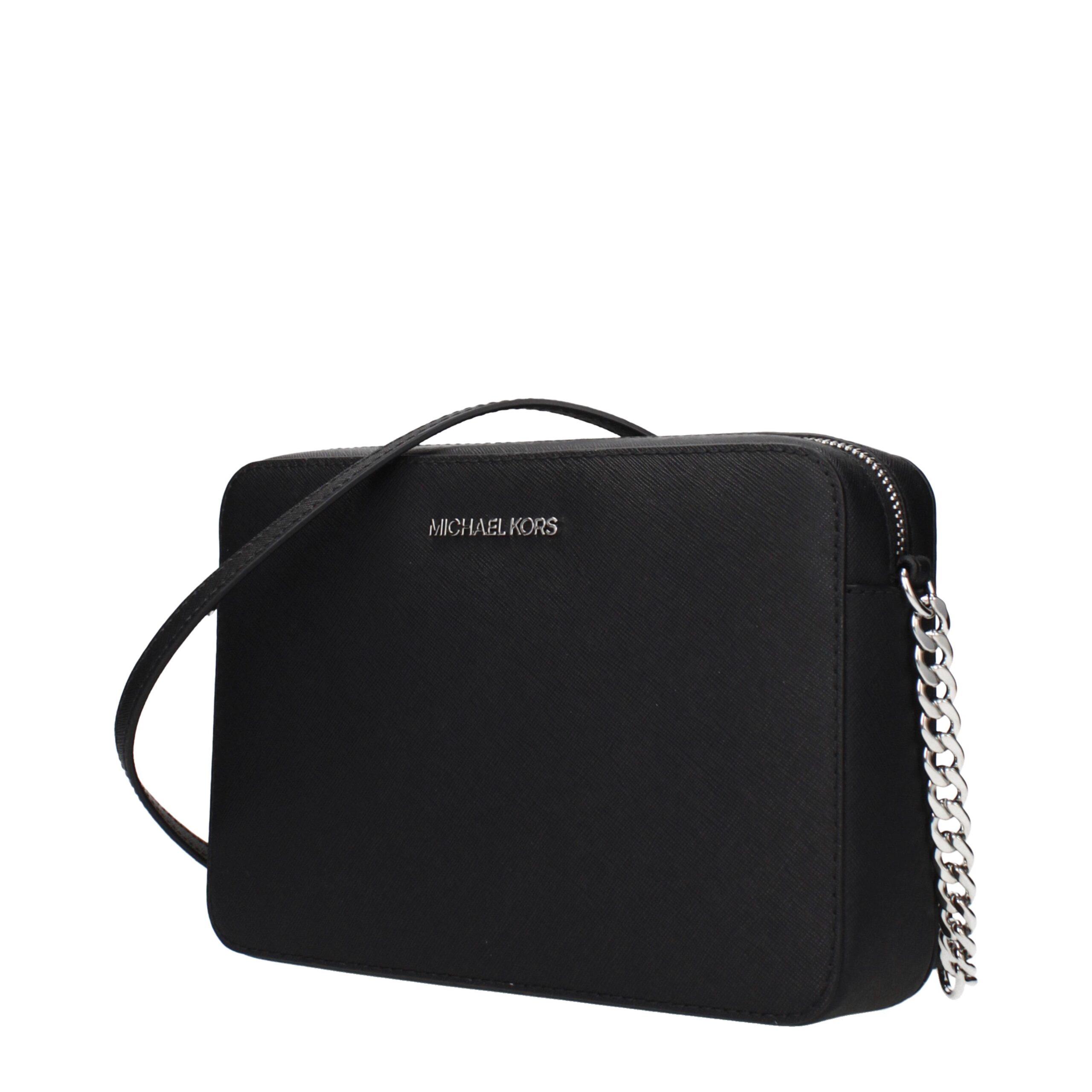 Michael Kors Black Leather Crossbody Bag - Image 2