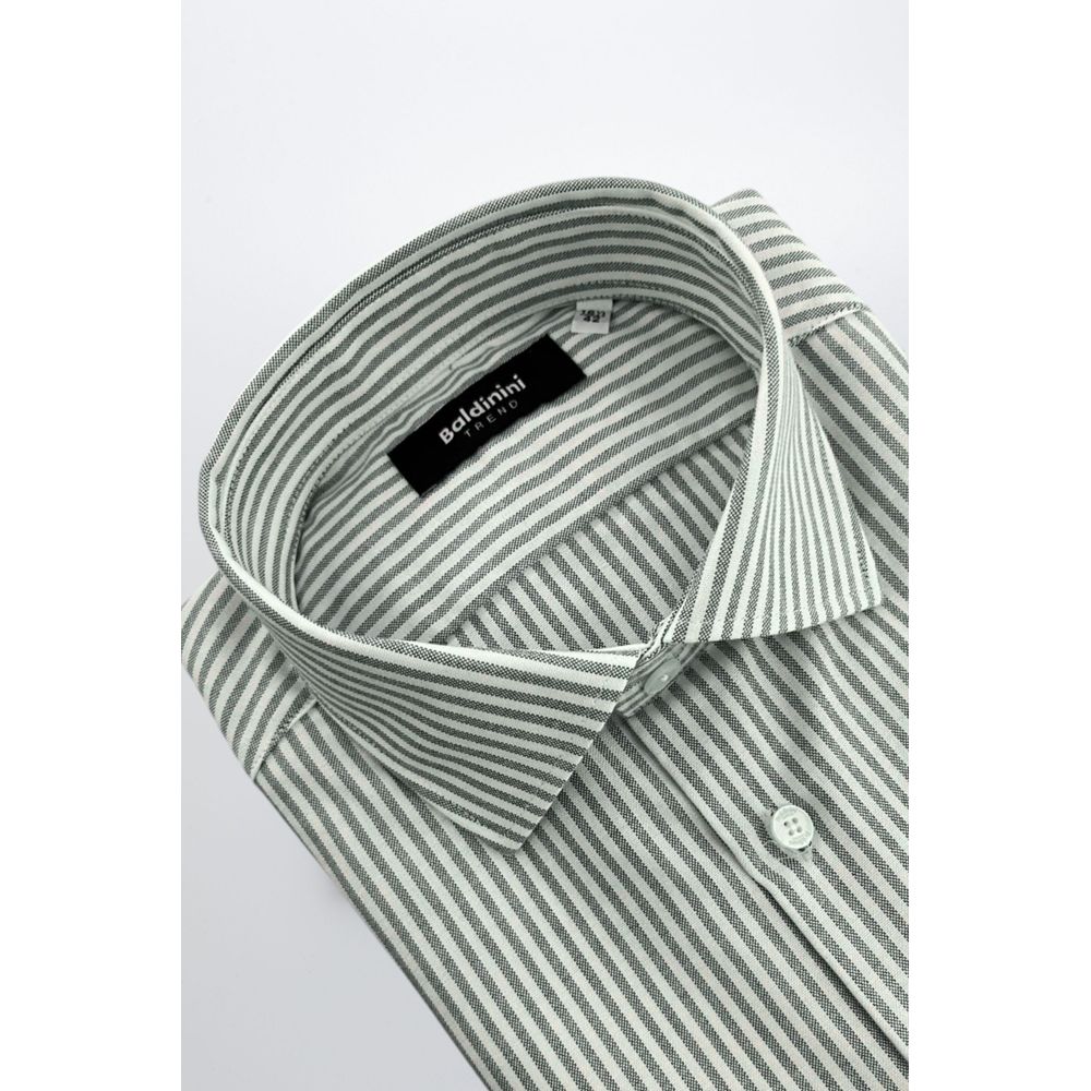 Baldinini Trend Green Cotton Shirt - Image 2