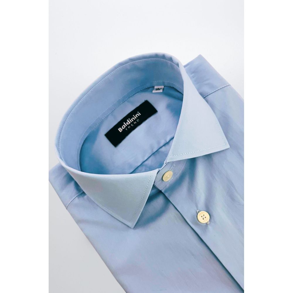 Baldinini Trend Light Blue Cotton Shirt - Image 2