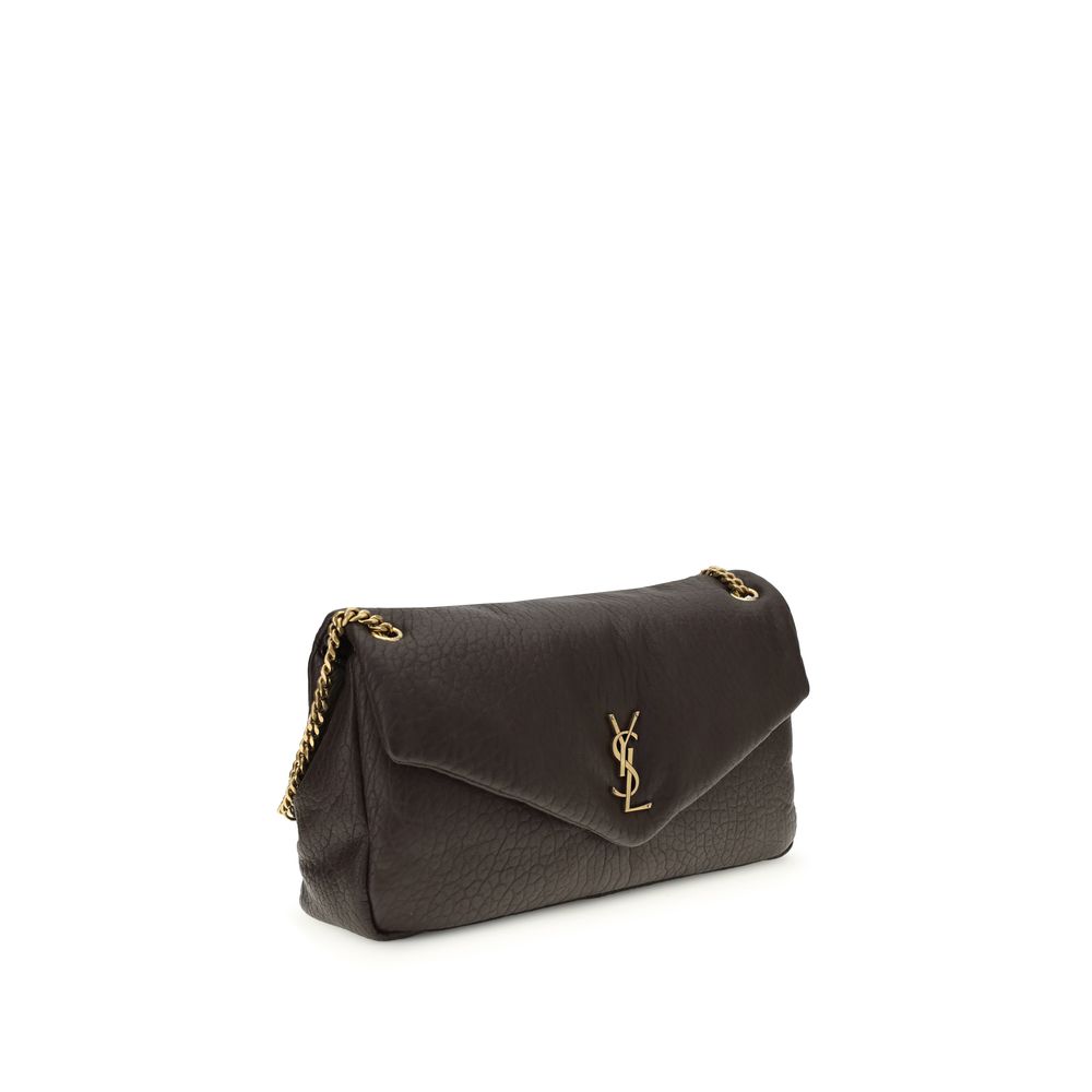 Saint Laurent Gray Lamb Ovis Aries Aries Shoulder Bag - Image 2