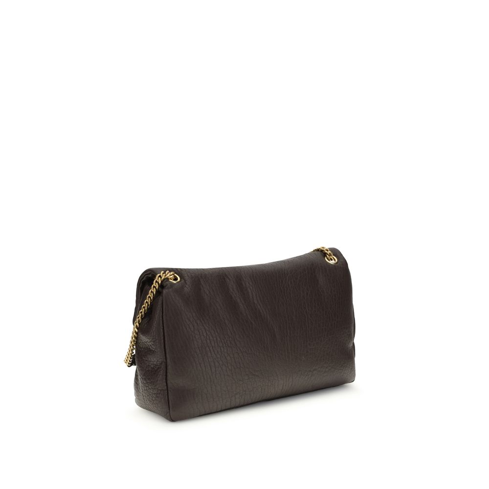 Saint Laurent Gray Lamb Ovis Aries Aries Shoulder Bag - Image 3