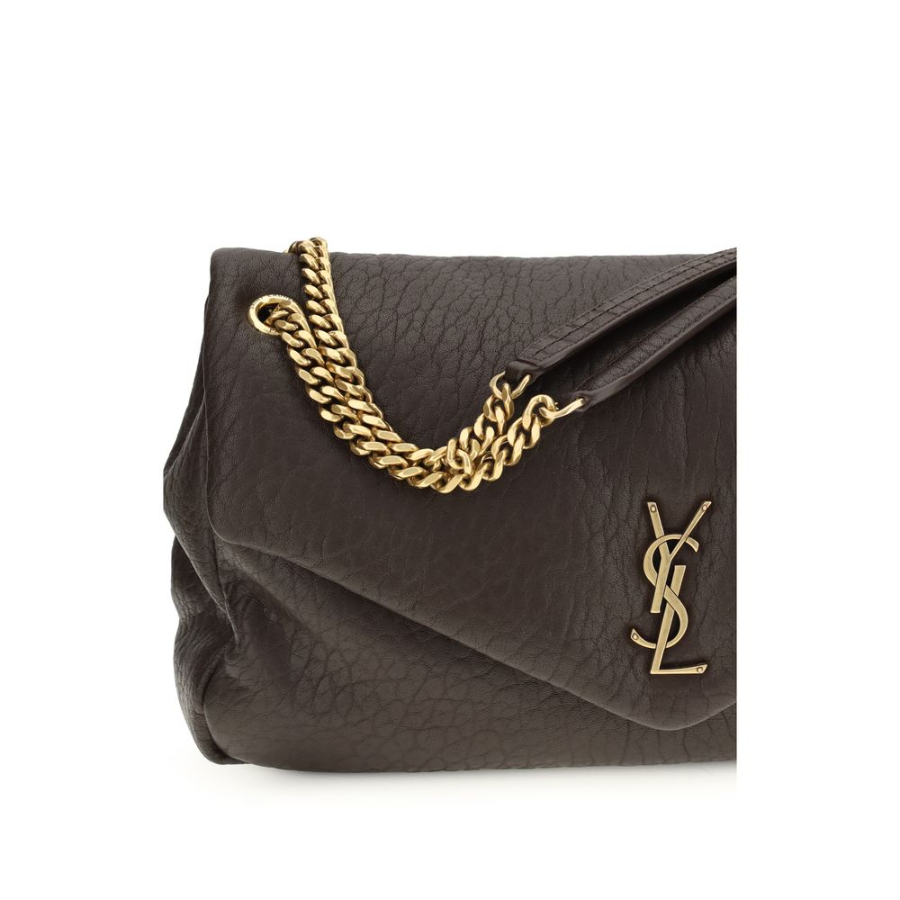 Saint Laurent Gray Lamb Ovis Aries Aries Shoulder Bag - Image 4