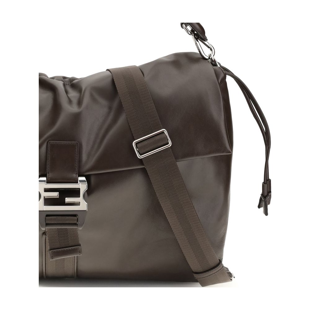 Fendi Brown Calf Leather Bos Taurus Shoulder Bag - Image 4