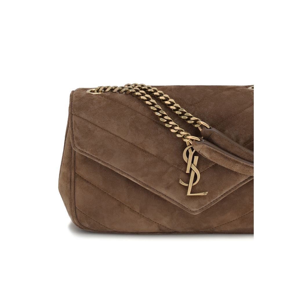 Saint Laurent Brown Calf Leather Bos Taurus Shoulder Bag - Image 4