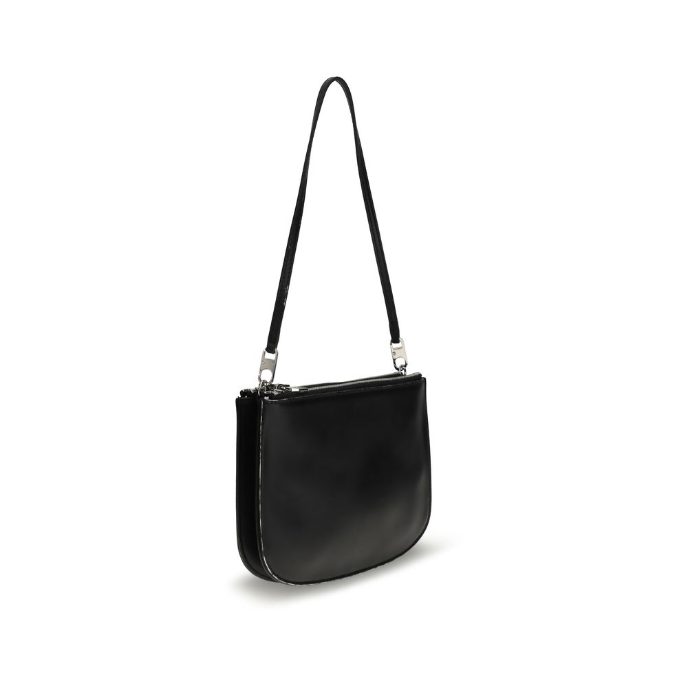 Diesel Black Calf Leather Bos Taurus Shoulder Bag - Image 3