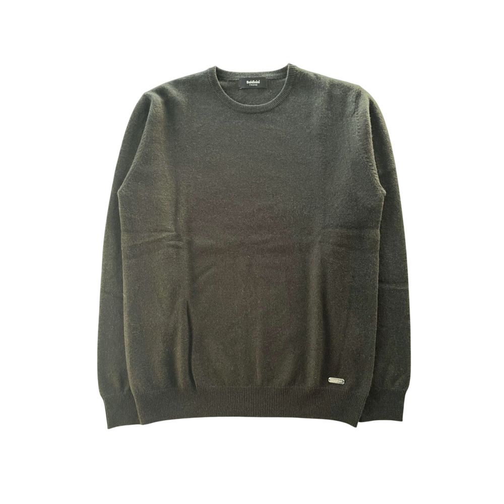 Baldinini Trend Green Cashmere Men Sweater - Image 2
