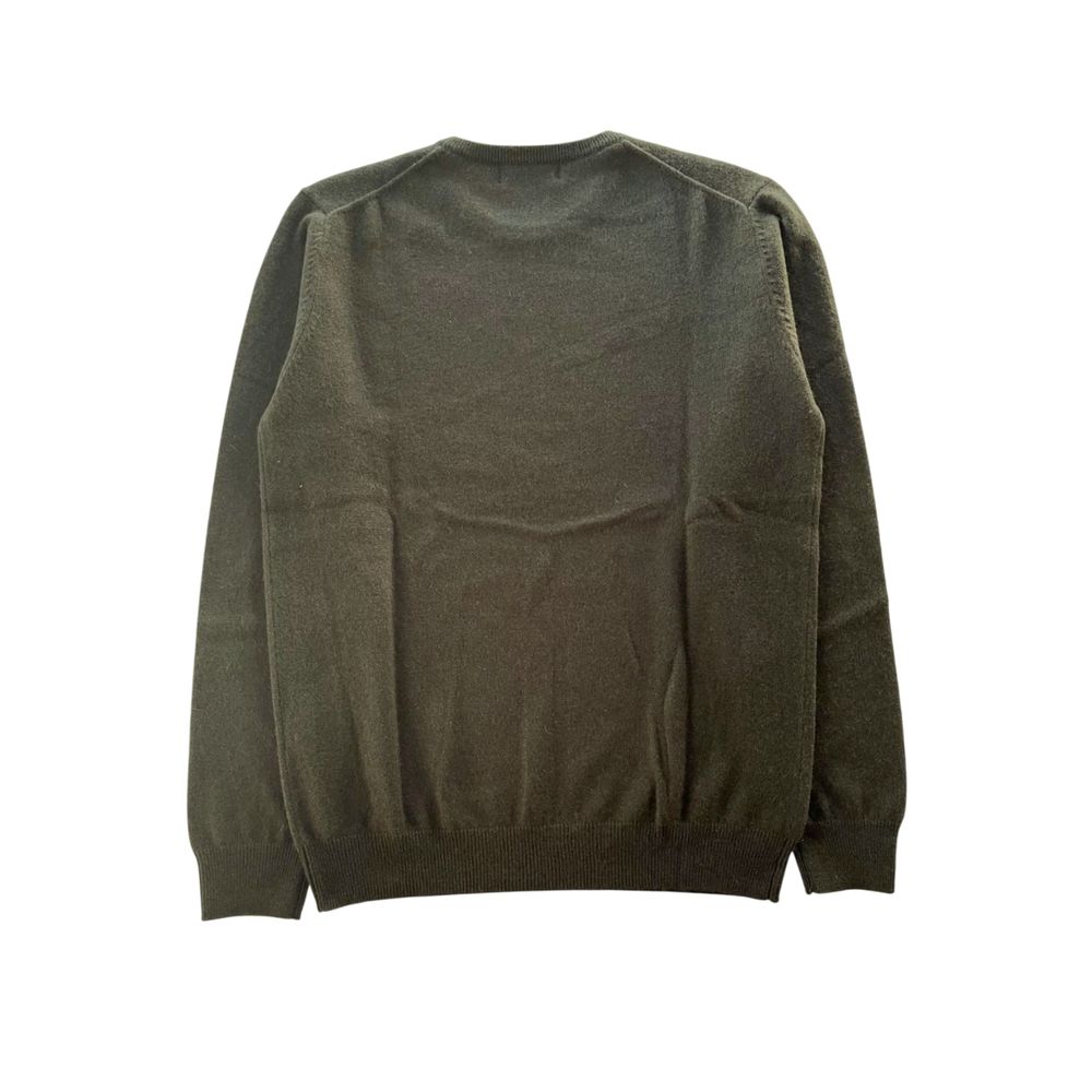 Baldinini Trend Green Cashmere Men Sweater - Image 3