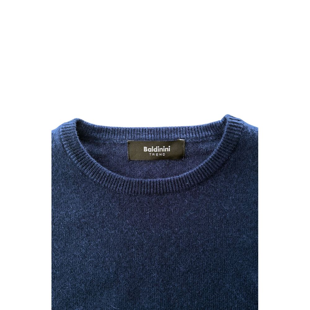 Baldinini Trend Blue Cashmere Men Sweater - Image 4