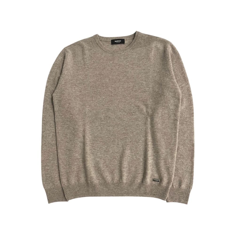 Baldinini Trend Beige Cashmere Men Sweater - Image 2