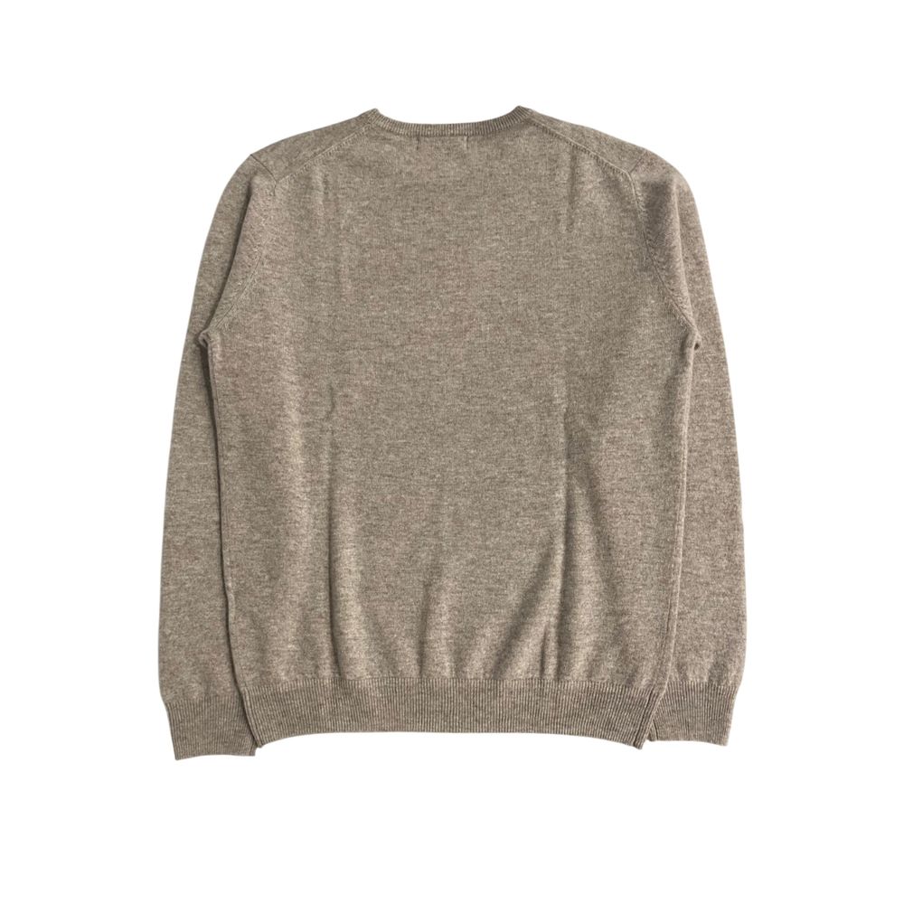 Baldinini Trend Beige Cashmere Men Sweater - Image 3