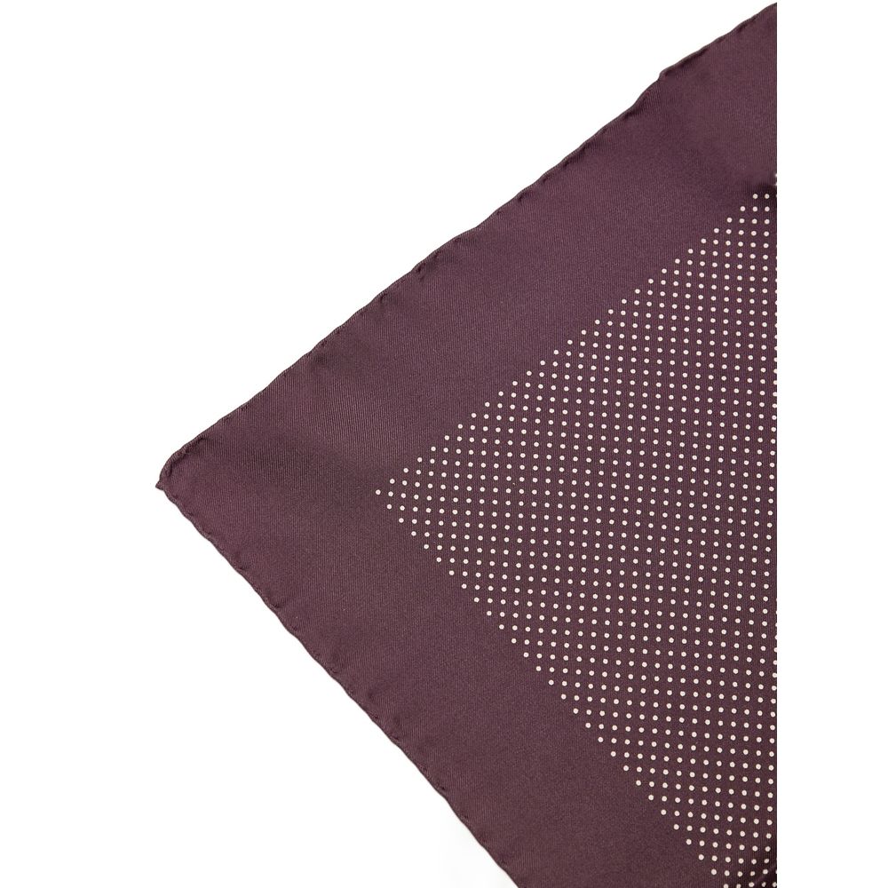 Tom Ford Bordeaux Silk Pocket Square - Image 3