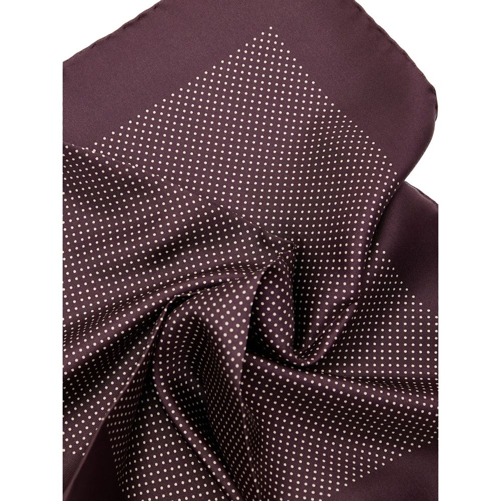Tom Ford Bordeaux Silk Pocket Square - Image 4