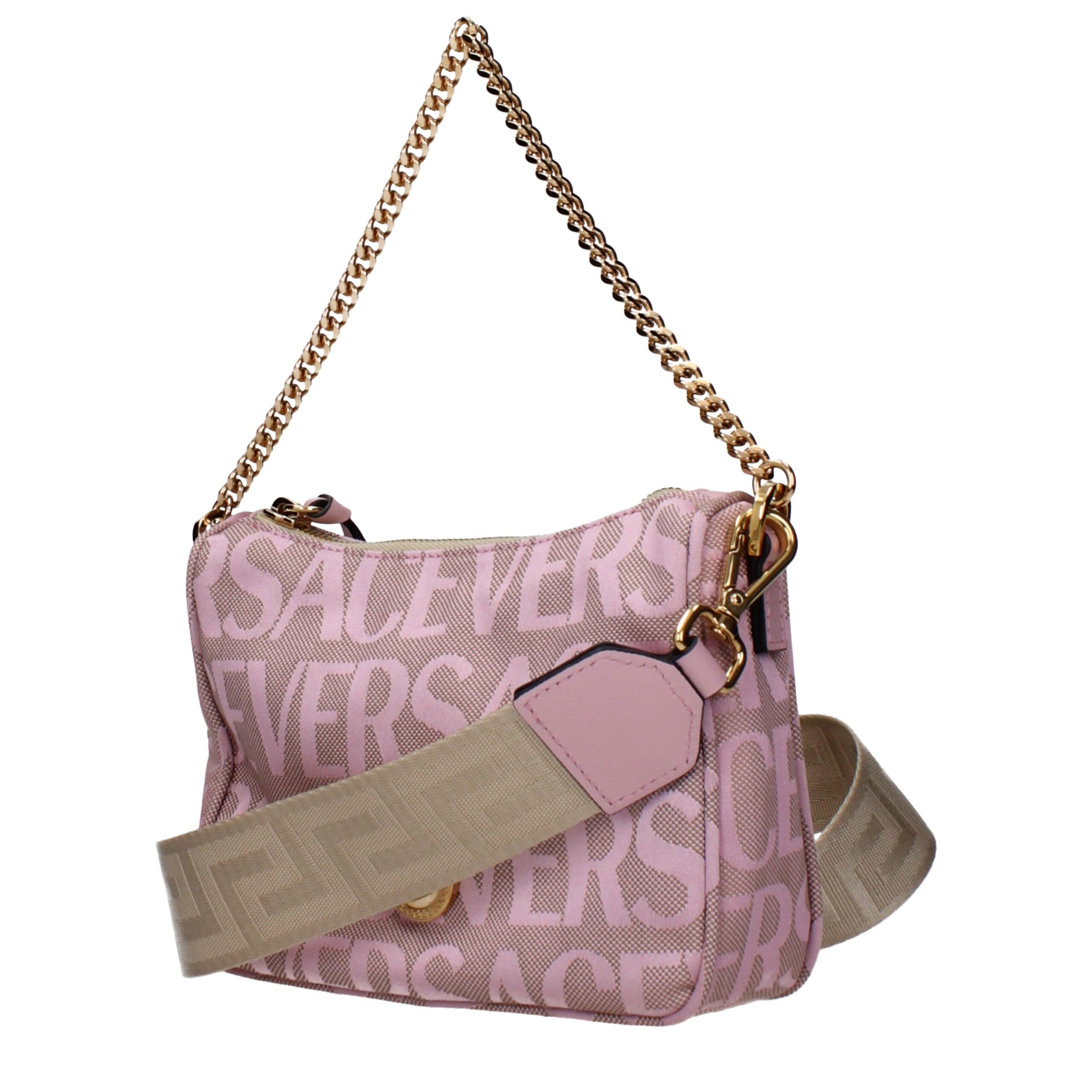 Versace Pink Fabric Handbag - Image 2