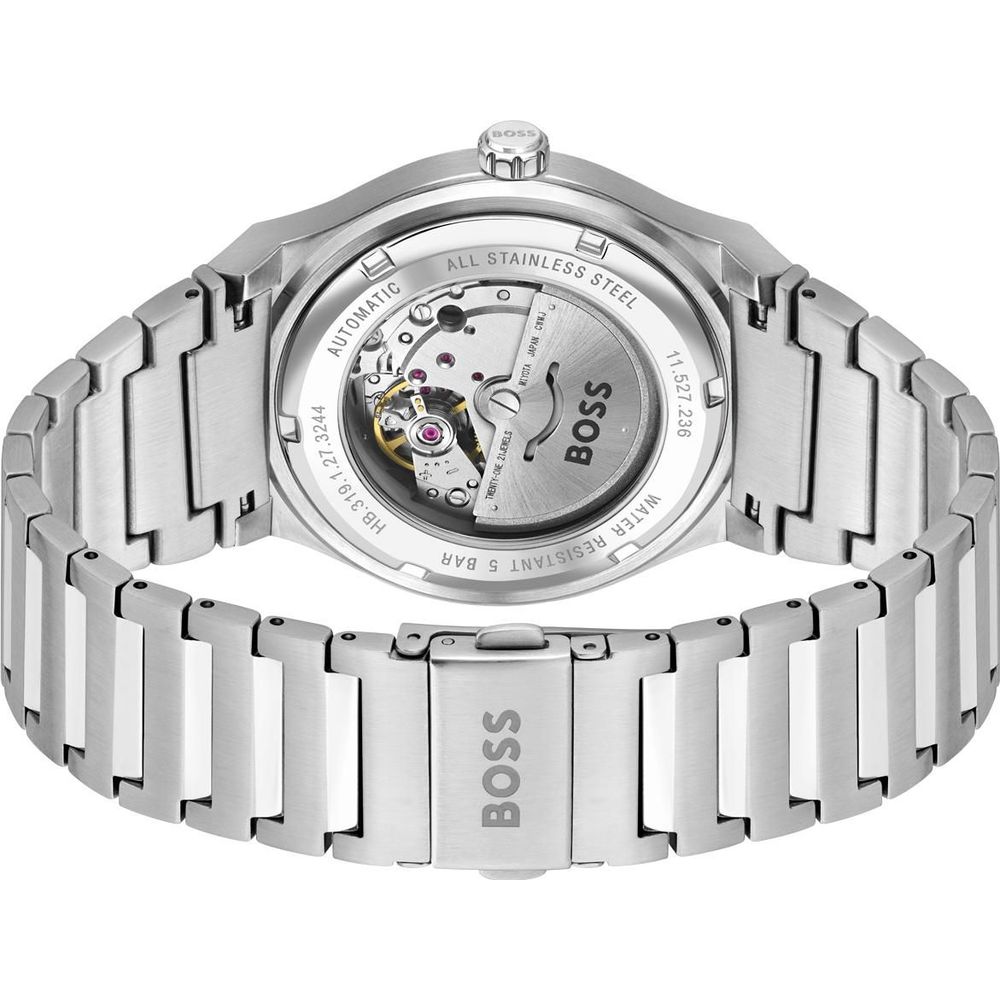 Hugo Boss Gray Stainless Steel Dress Watch - Image 2