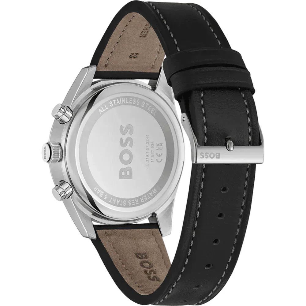 Hugo Boss Black Leather Dress Watch - Image 3