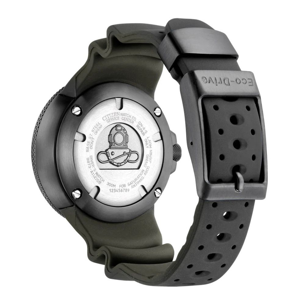 Citizen Black Rubber Sport Watch - Image 2