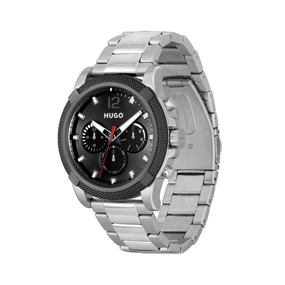 Hugo Boss Gray Stainless Steel Dress Watch - Image 2