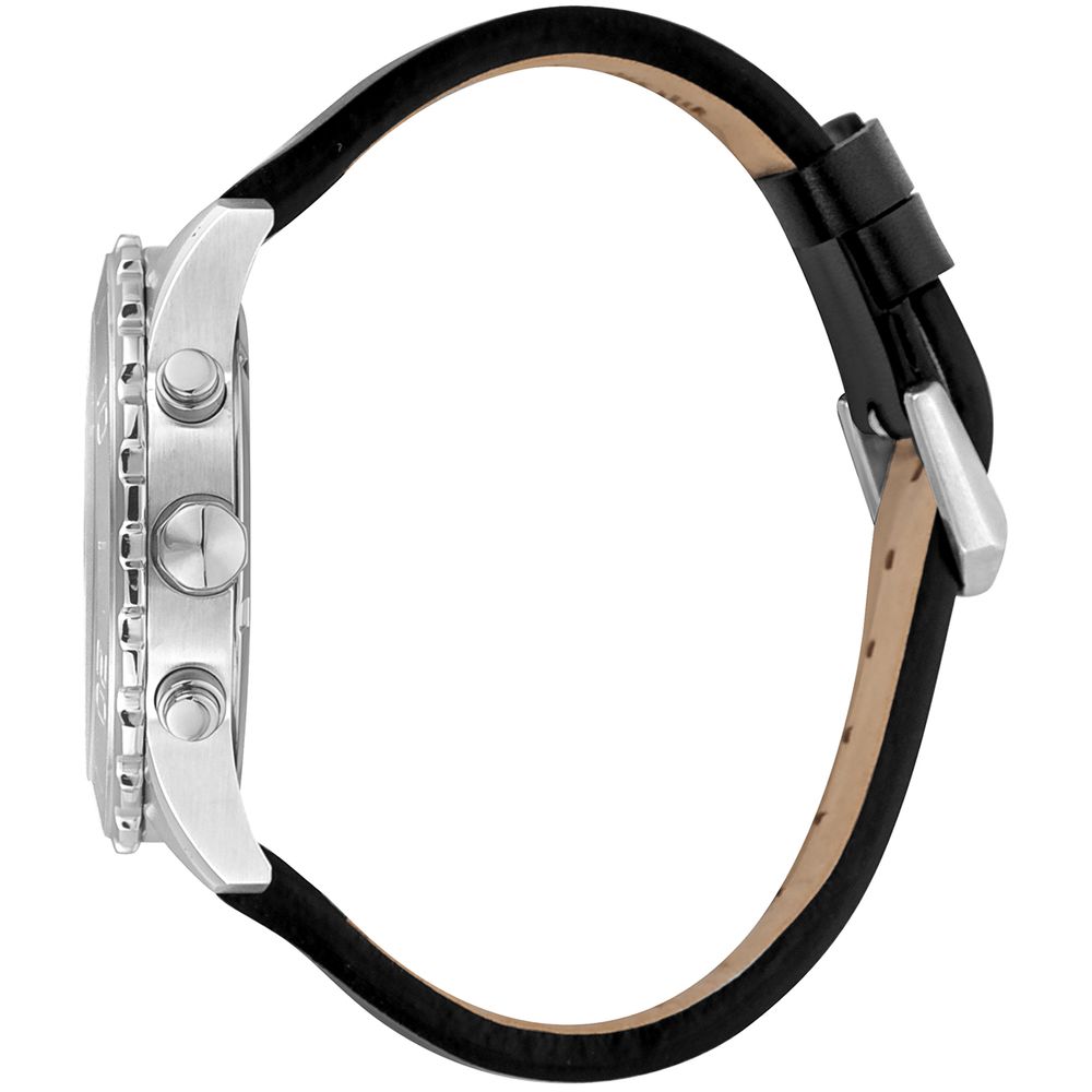 Just Cavalli Black Leather Bracelet Watch - Image 3