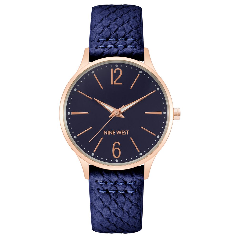 Nine West Black Stainless Steel Bracelet Watch