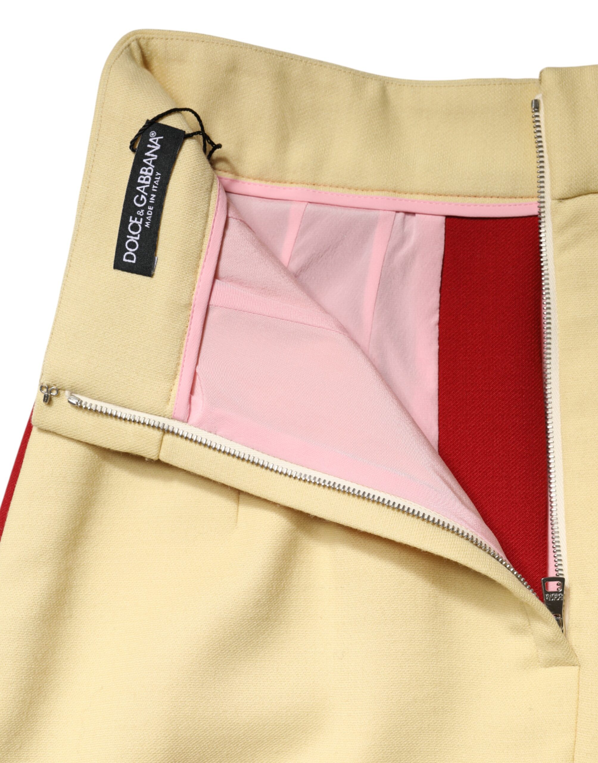 Dolce & Gabbana Multicolor Wool Casual High Waist Mini Skirt - Image 5