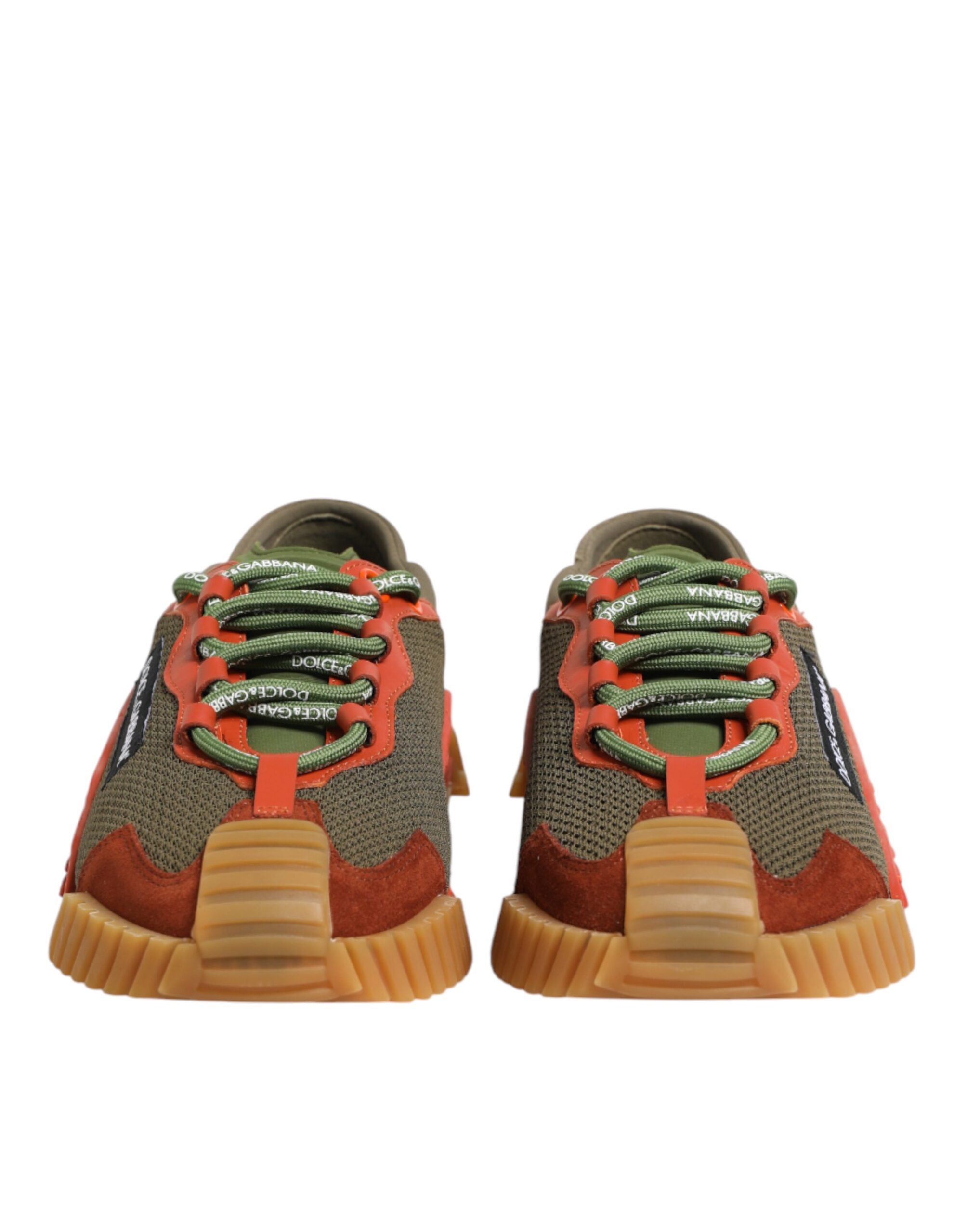 Dolce & Gabbana Multicolor Lace Up Low Top NS1 Sneakers Shoes - Image 3