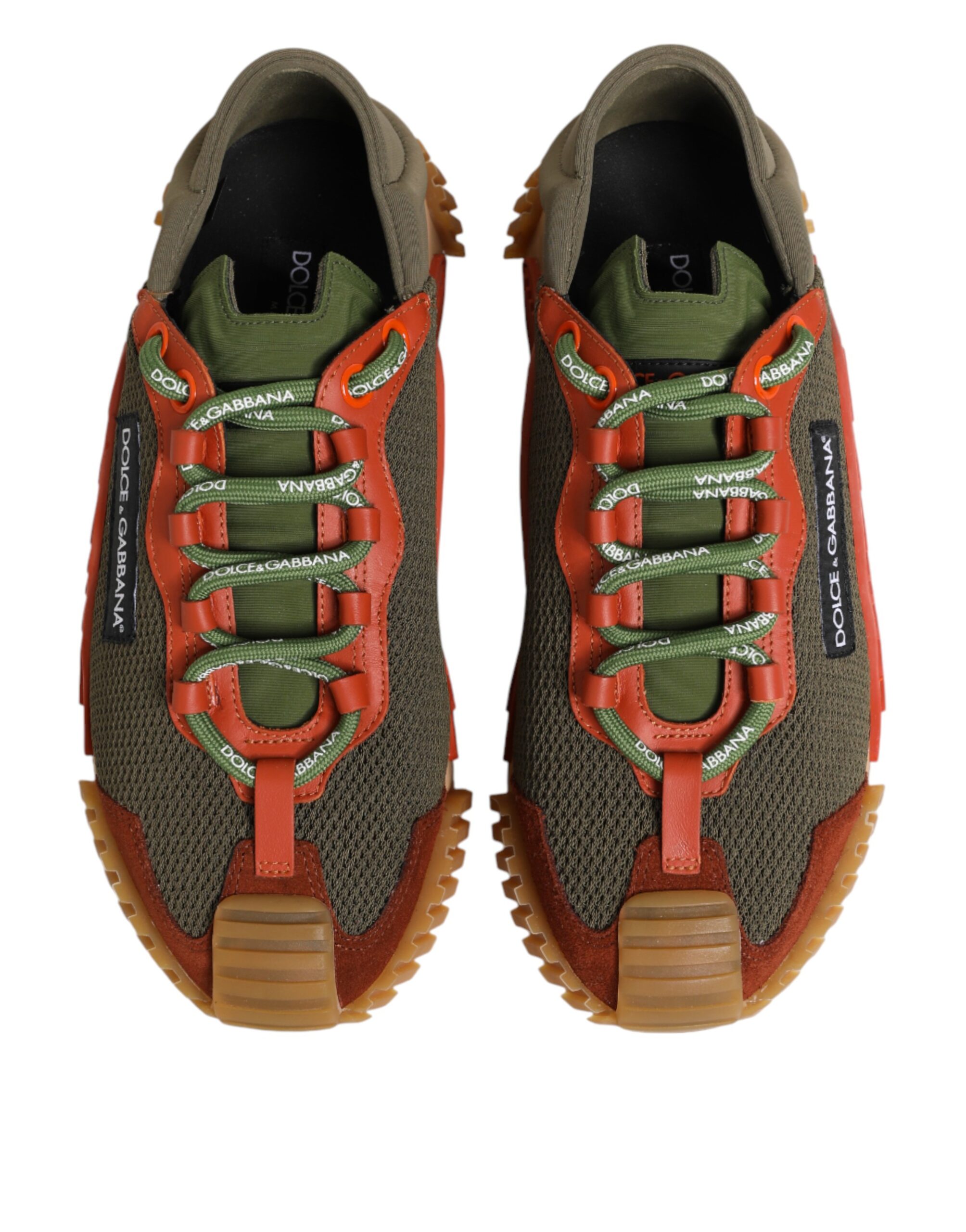 Dolce & Gabbana Multicolor Lace Up Low Top NS1 Sneakers Shoes - Image 4