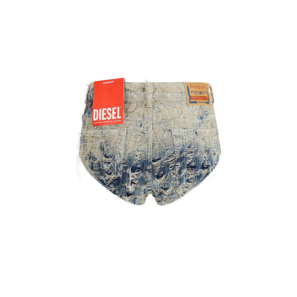 Diesel Light Blue Cotton Bermuda Shorts - Image 2