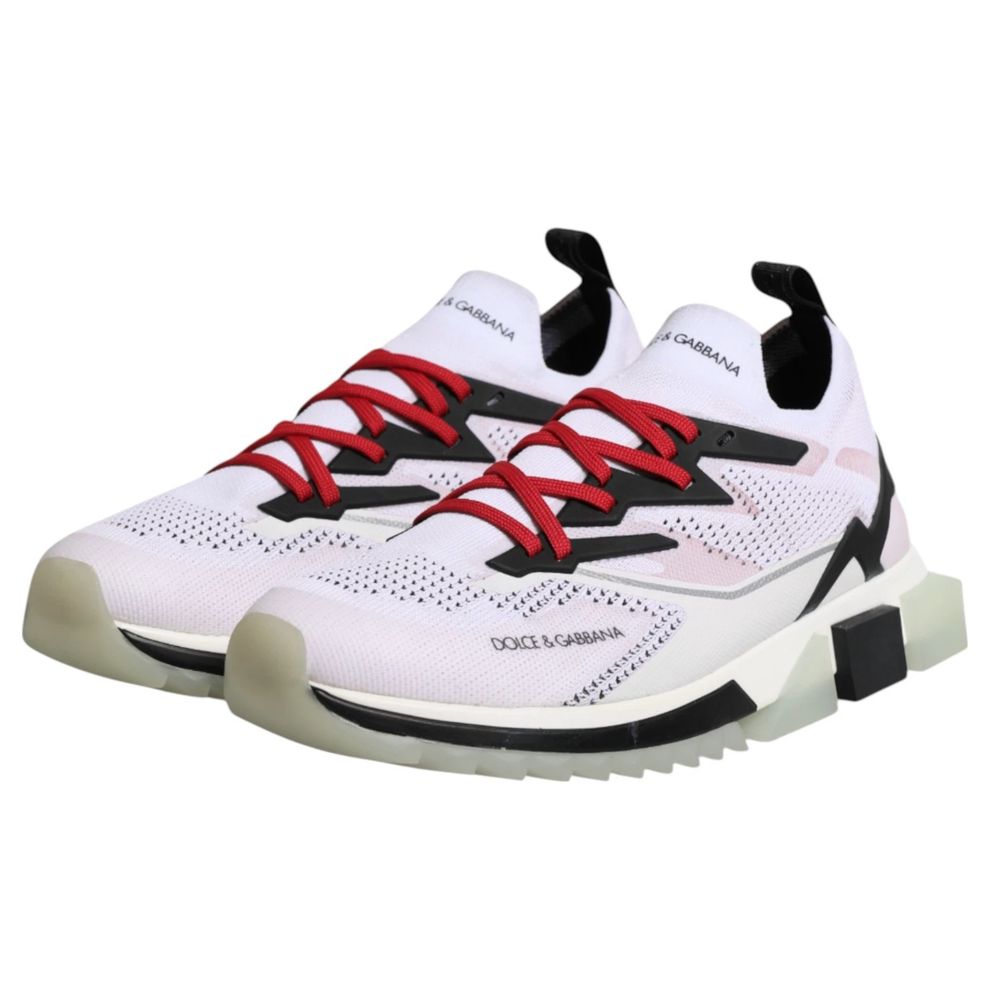 Dolce & Gabbana White Polyester Sneaker - Image 3