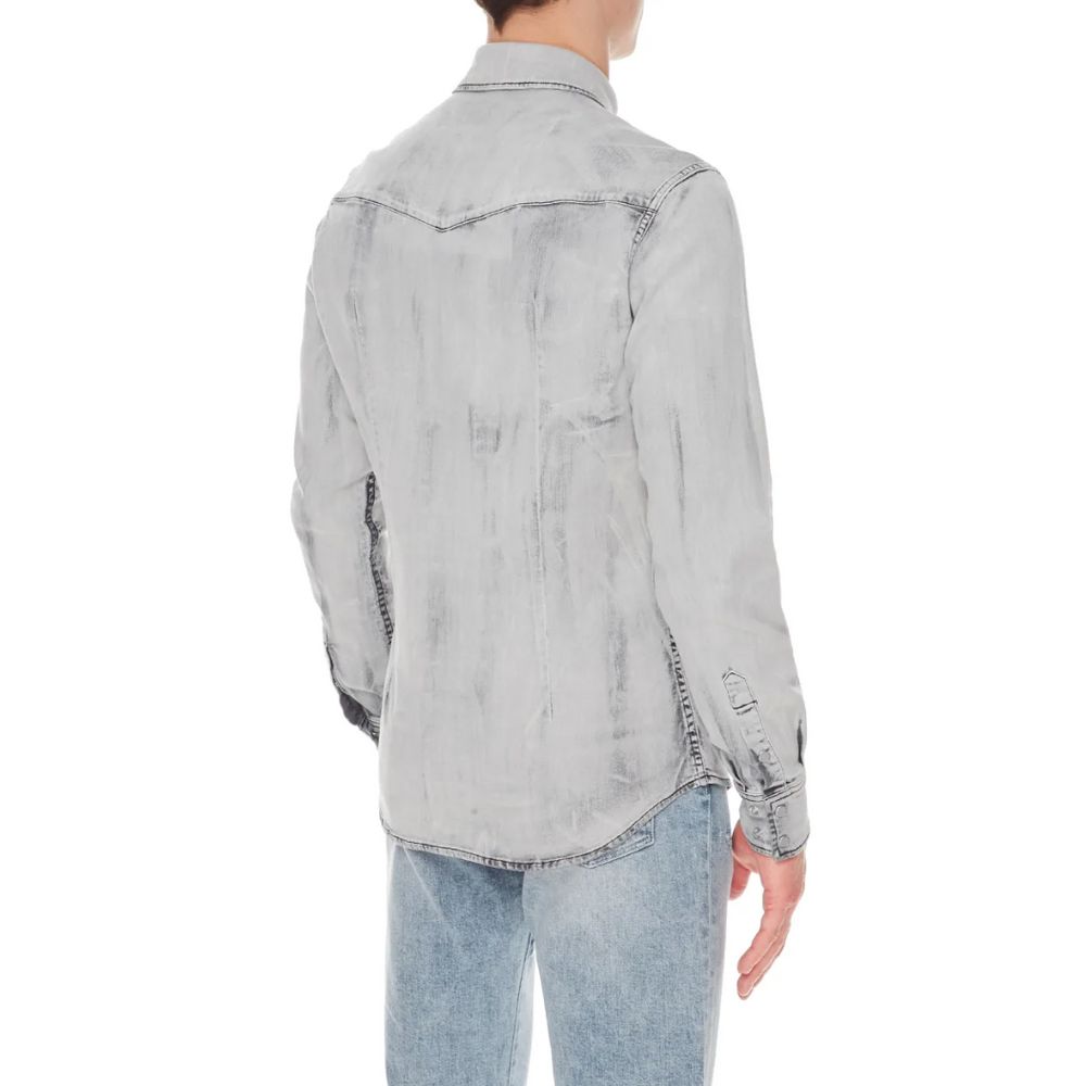 Dolce & Gabbana Gray Cotton Shirt - Image 2