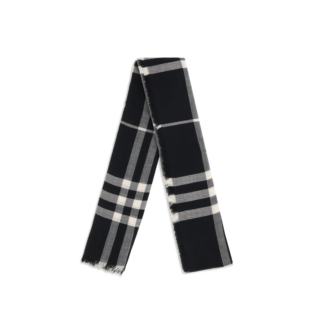 Burberry Black Wool Scarf - Image 2