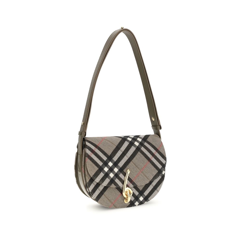 Burberry Gray Fabric Shoulder Bag - Image 2