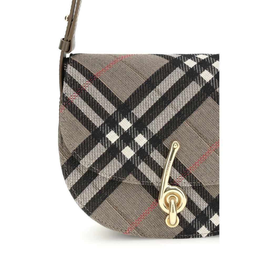 Burberry Gray Fabric Shoulder Bag - Image 4