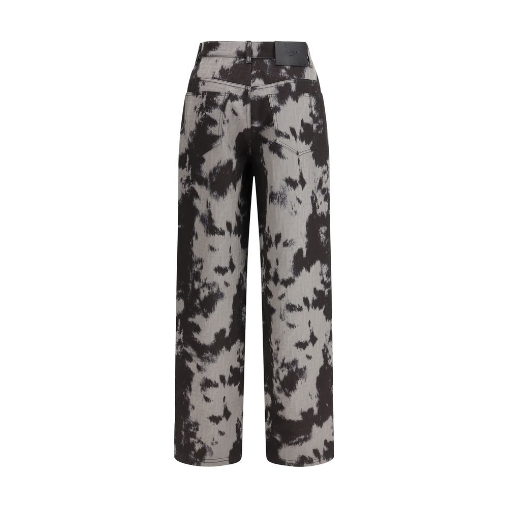 Fendi Black Cotton Straight-Leg Jeans - Image 2