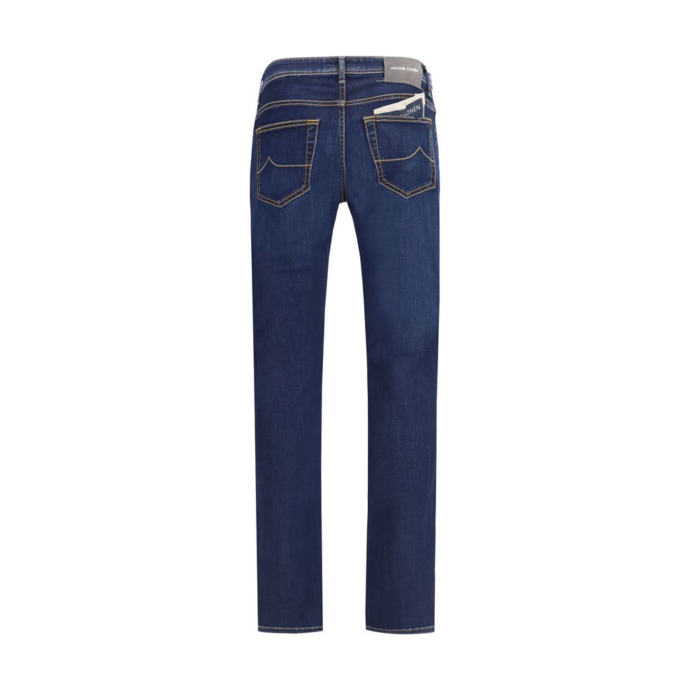 Jacob Cohen Blue Cotton Slim Fit Jeans - Image 2