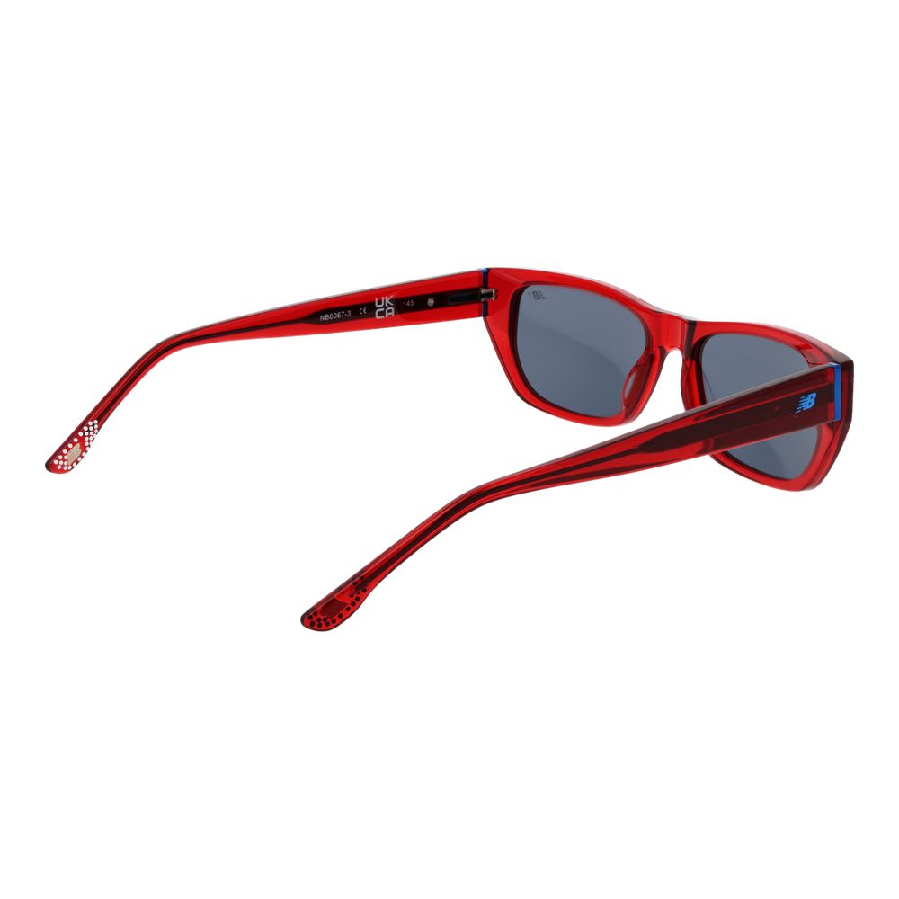 New Balance Red Plastic Sunglasses - Image 3