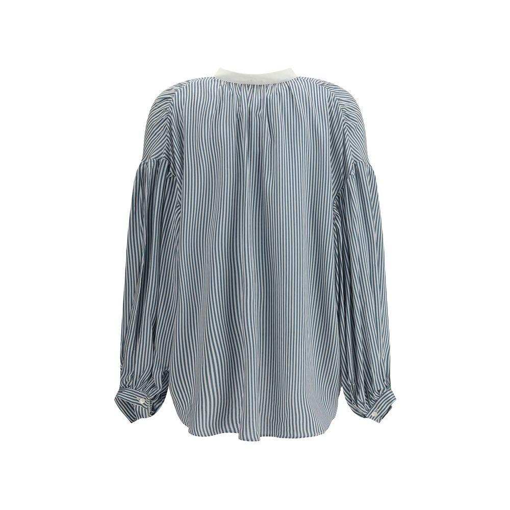 Kristina Ti Green Viscose Pattern Shirt - Image 2