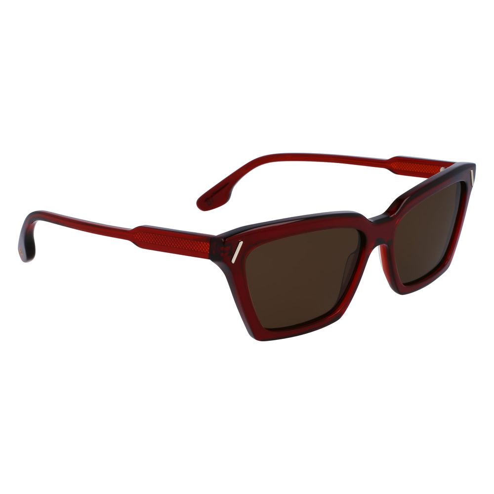 Victoria Beckham Red Acetate Sunglasses - Image 3