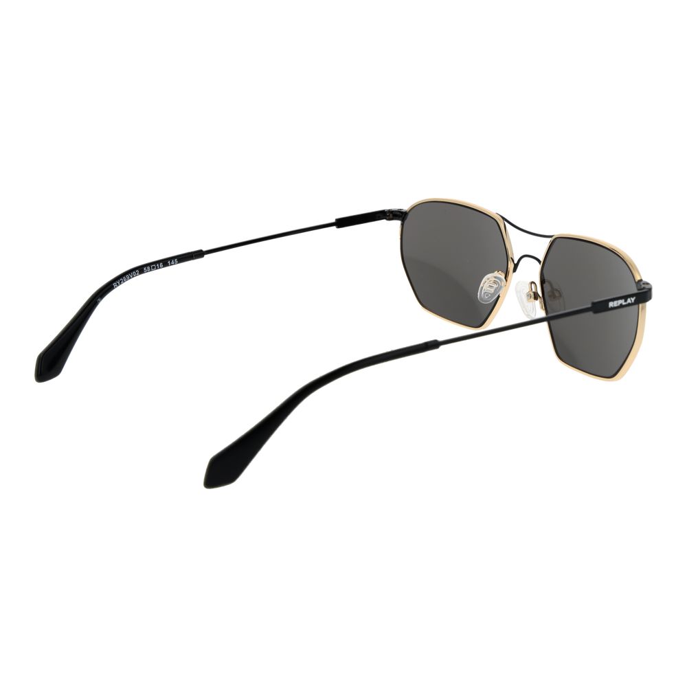 Replay Gold Metal Sunglasses - Image 3