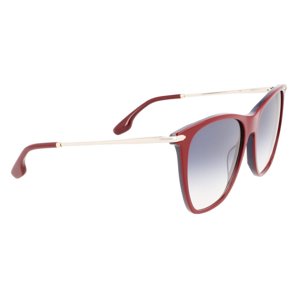 Victoria Beckham Burgundy Acetate Sunglasses - Image 3