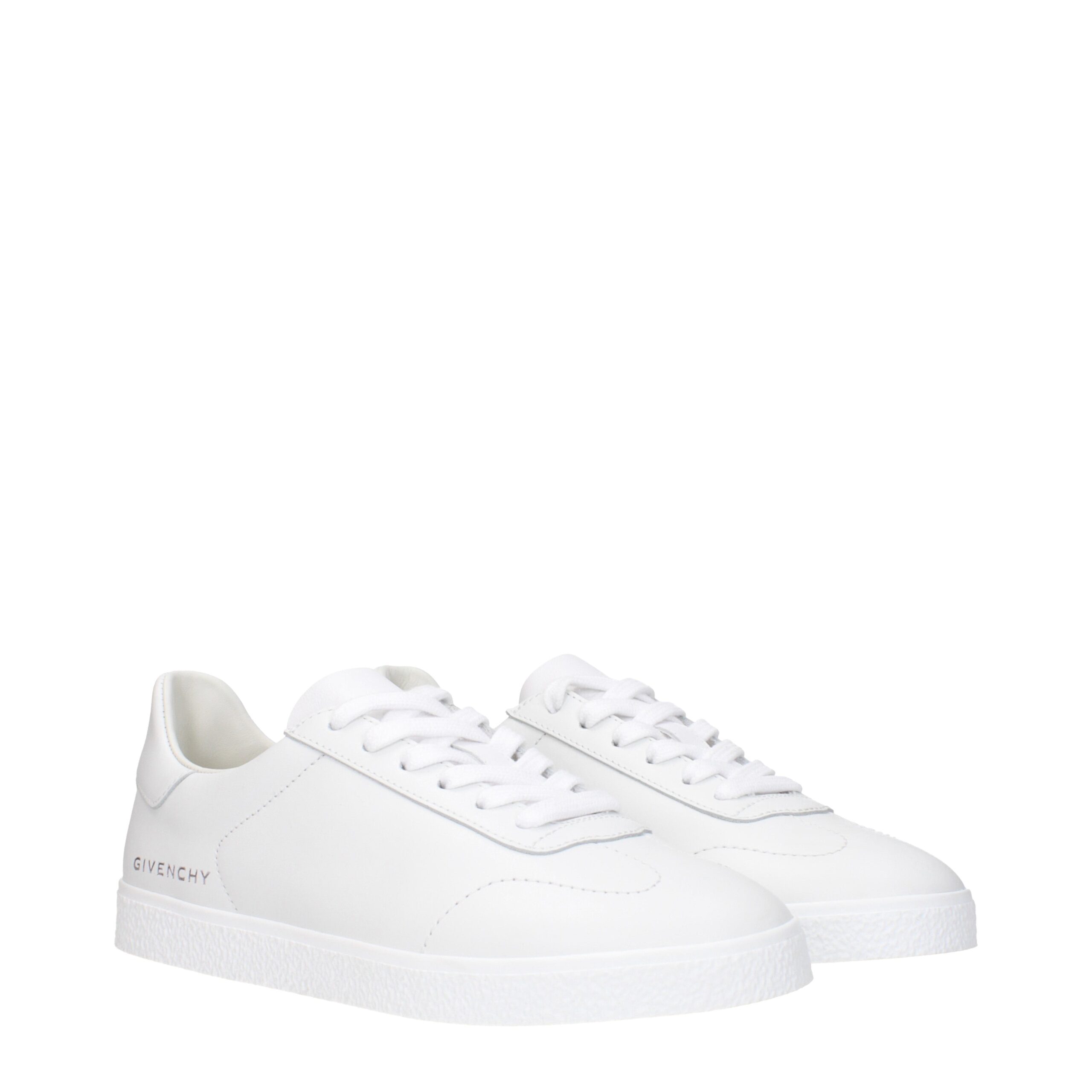 Givenchy White Leather Low Top Sneakers - Image 2