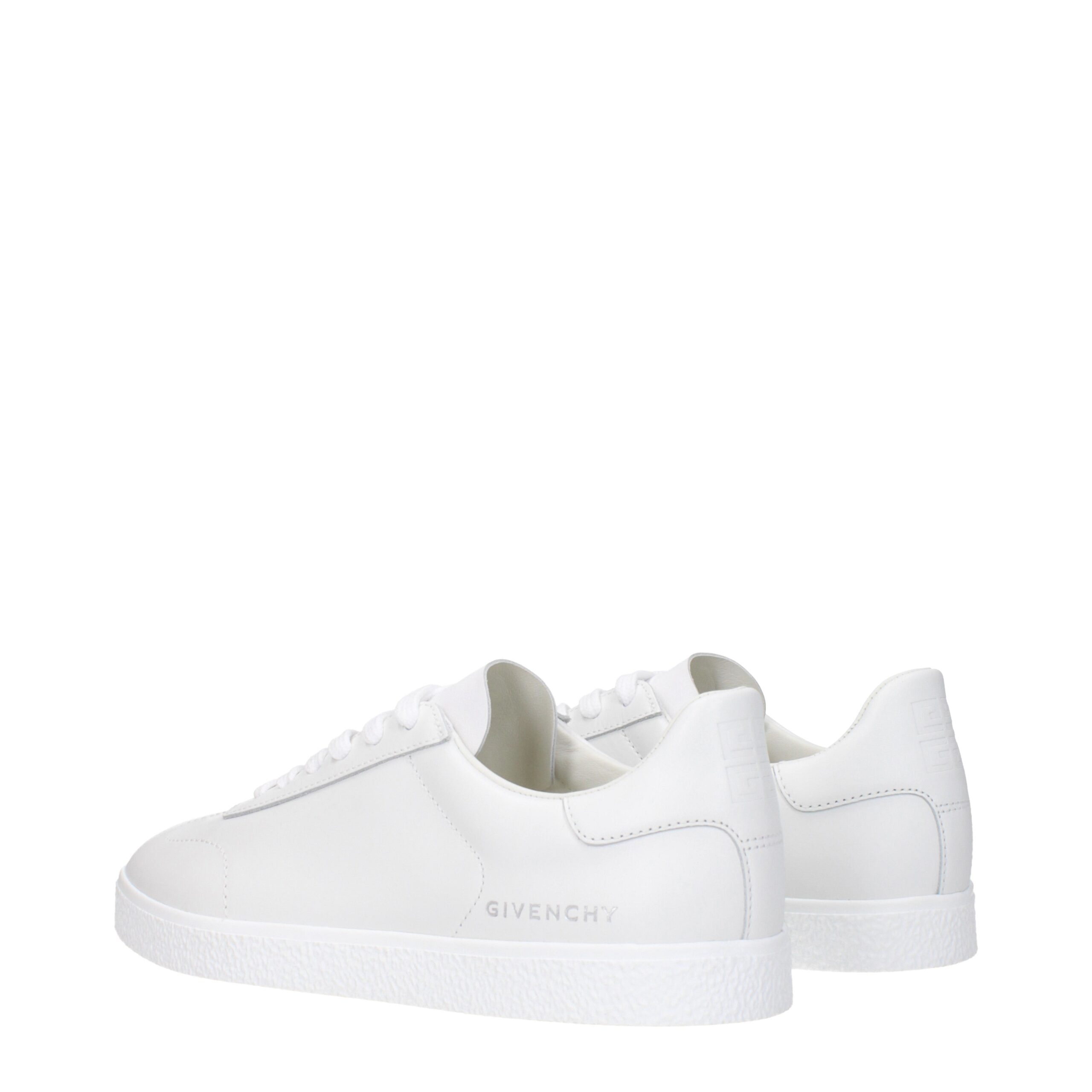 Givenchy White Leather Low Top Sneakers - Image 4