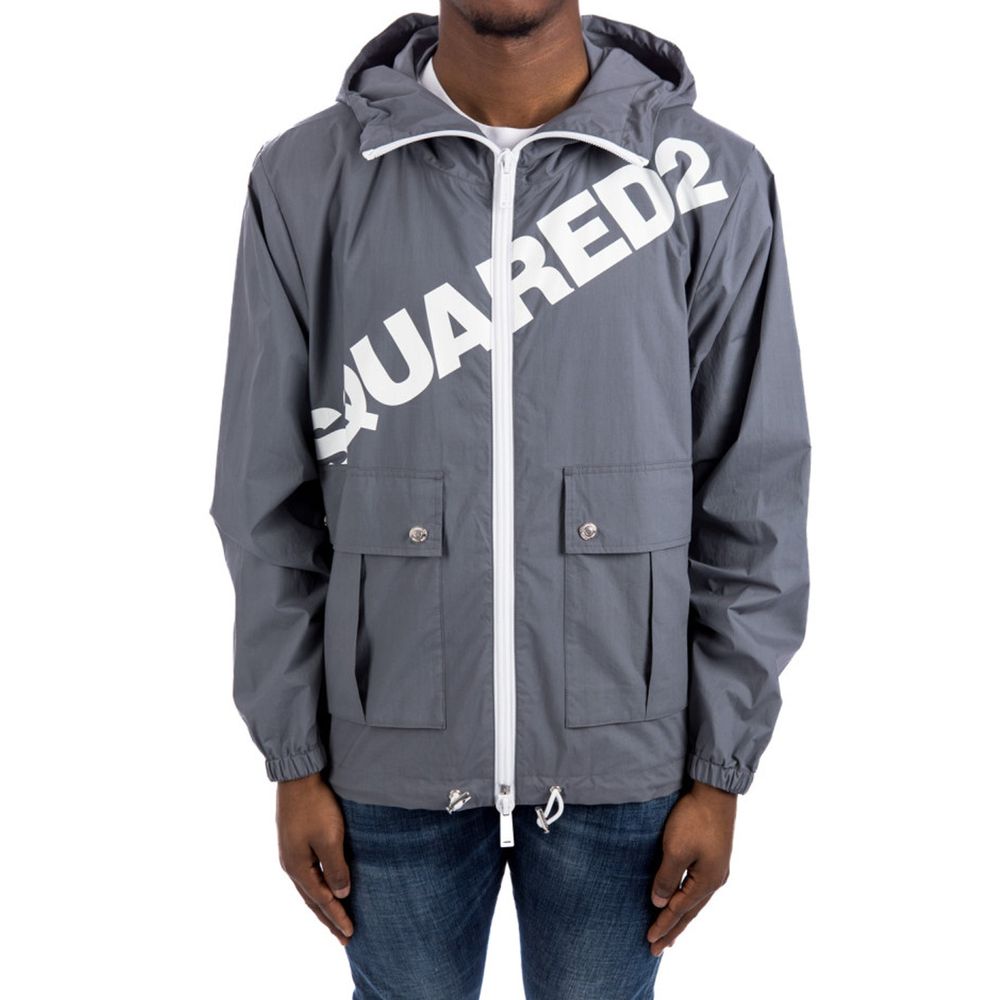 Dsquared² Gray Cotton Shell Jacket - Image 2