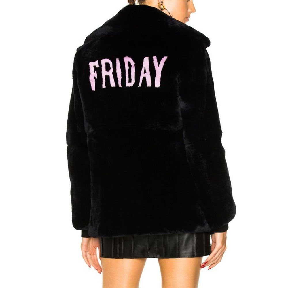 Alberta Ferretti Blue Rabbit Fur Coat - Image 3